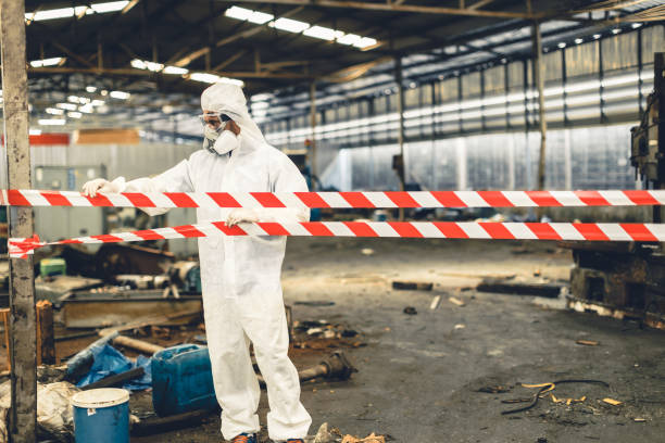 Professional Biohazard technician working in West Hempstead, NY